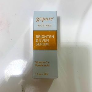 Go pure actives brighten serum orange